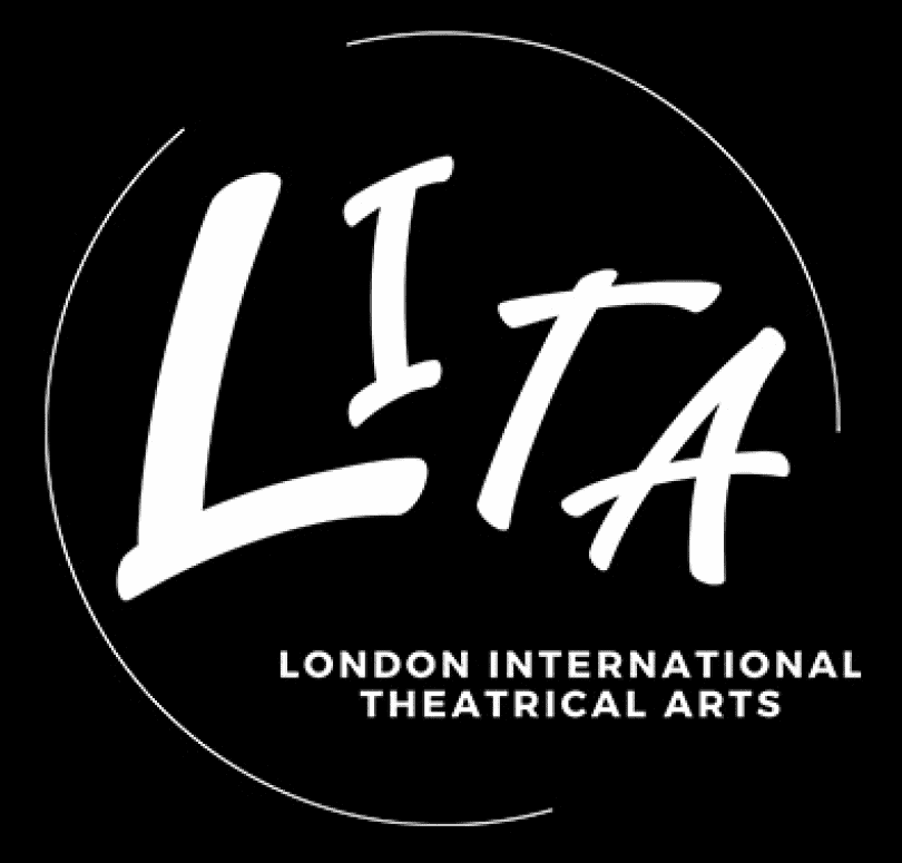 Logo of LITA - London International Theatrical Arts in black and white.